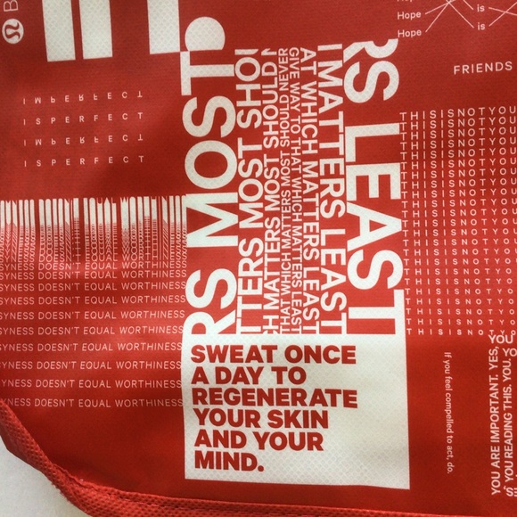 LULULEMON MANIFESTO REUSABLE SHOPPING TOTE BE ALL IN - Picture 7 of 7